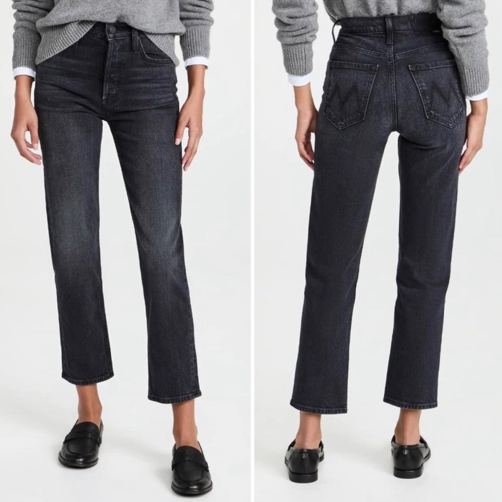 Mother Superior The Tomcat Jean Lies Lies Lies Black Straight Leg High W…